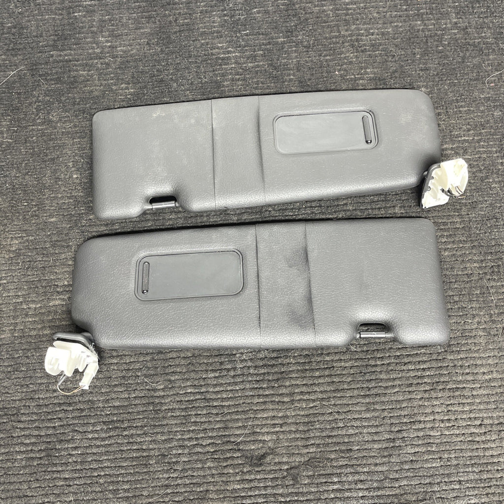 ☑️ 14-20 OEM BMW F22 228 230 M235 M2 Interior Sun Visor Leather Black Pair SET
