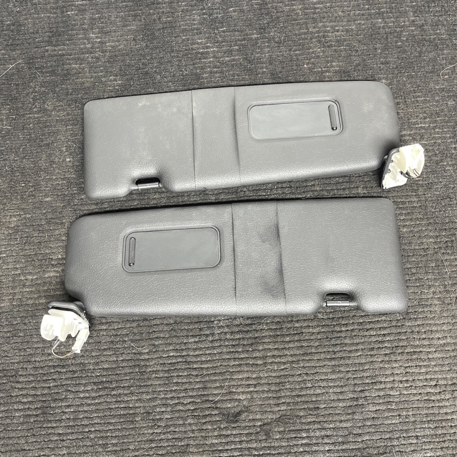 ☑️ 14-20 OEM BMW F22 228 230 M235 M2 Interior Sun Visor Leather Black Pair SET