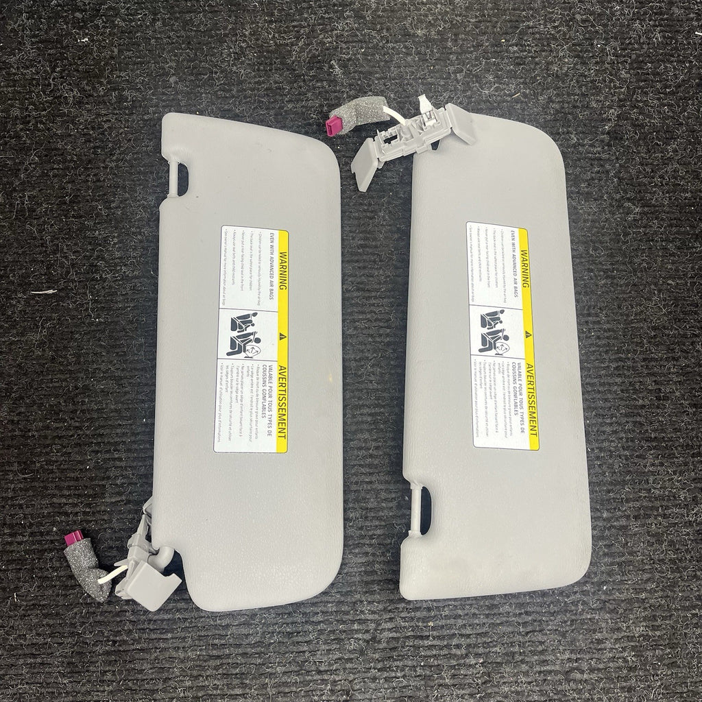 ☑️ 11-17 OEM BMW F25 X3 Left Right Driver Passenger Sun Visor Pair Beige SET