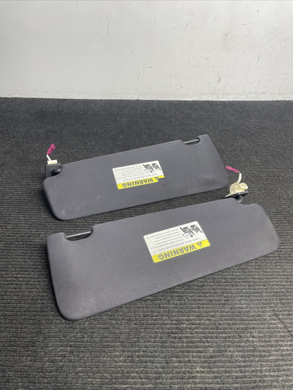 ☑️ 12-18 OEM BMW F06 F13 640 650 M6 Left Right Side Sun Visor  Black SET