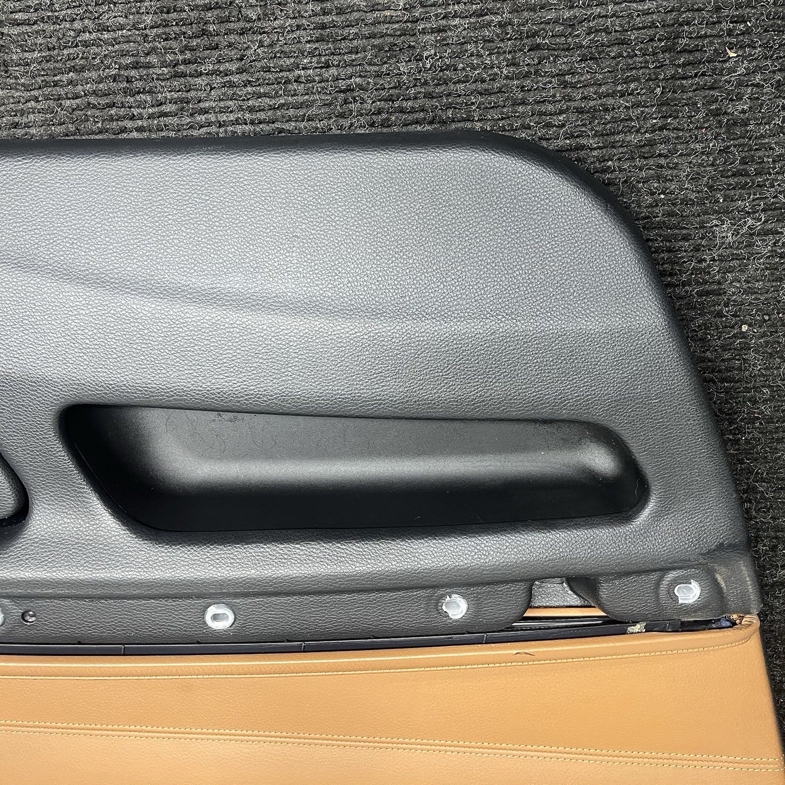 ☑️ 07-13 OEM BMW E92 E93 335 Front Left Right Door Cards Panels Saddle Brown SET