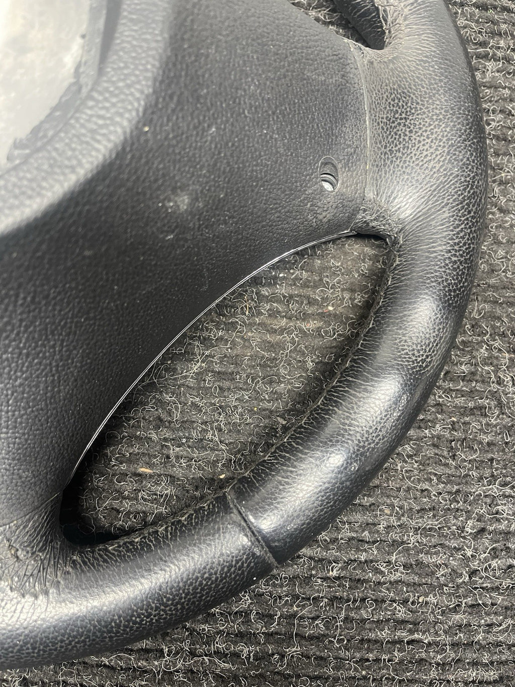 ☑️ 06-10 OEM BMW E92 E93 335 Sport Steering Wheel Black LEATHER Manual