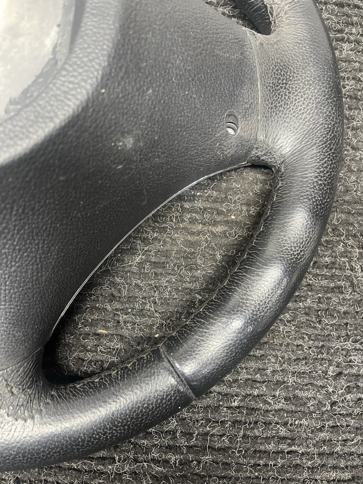 ☑️ 06-10 OEM BMW E92 E93 335 Sport Steering Wheel Black LEATHER Manual