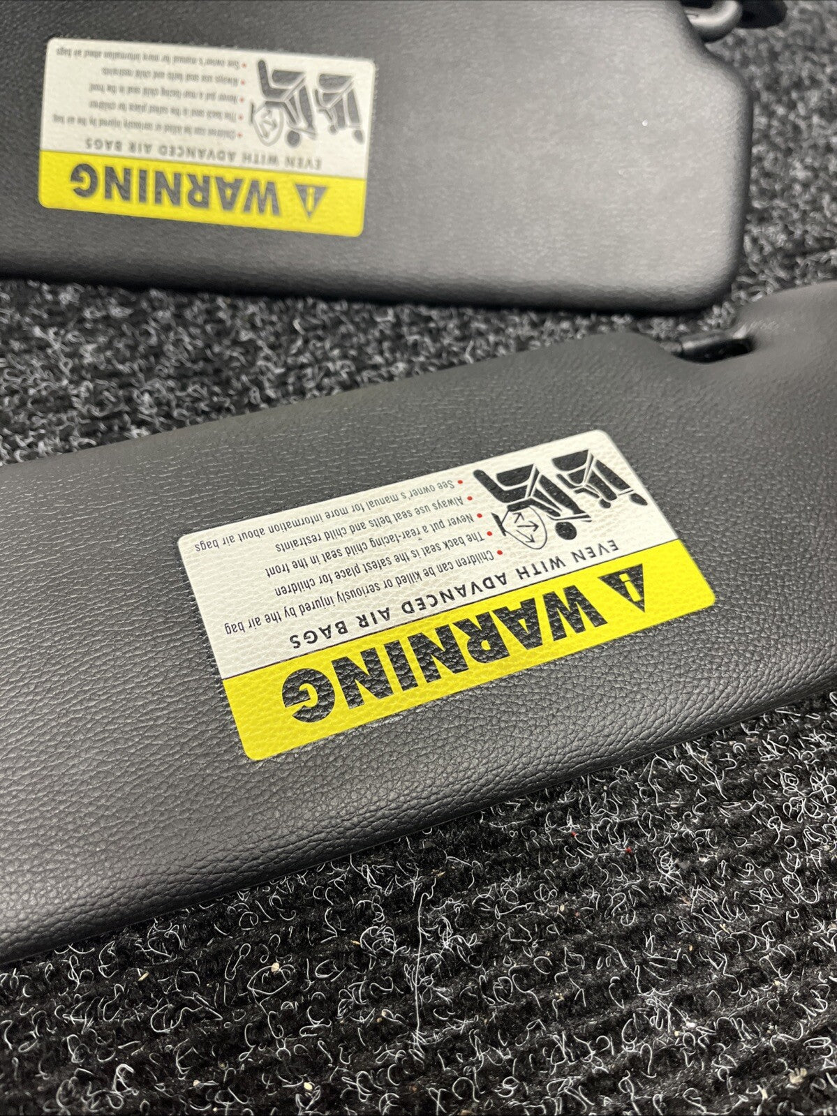 ☑️ 07-13 OEM BMW E88 E93 128 328 335 M3 Convertible Driver Passenger Visor SET