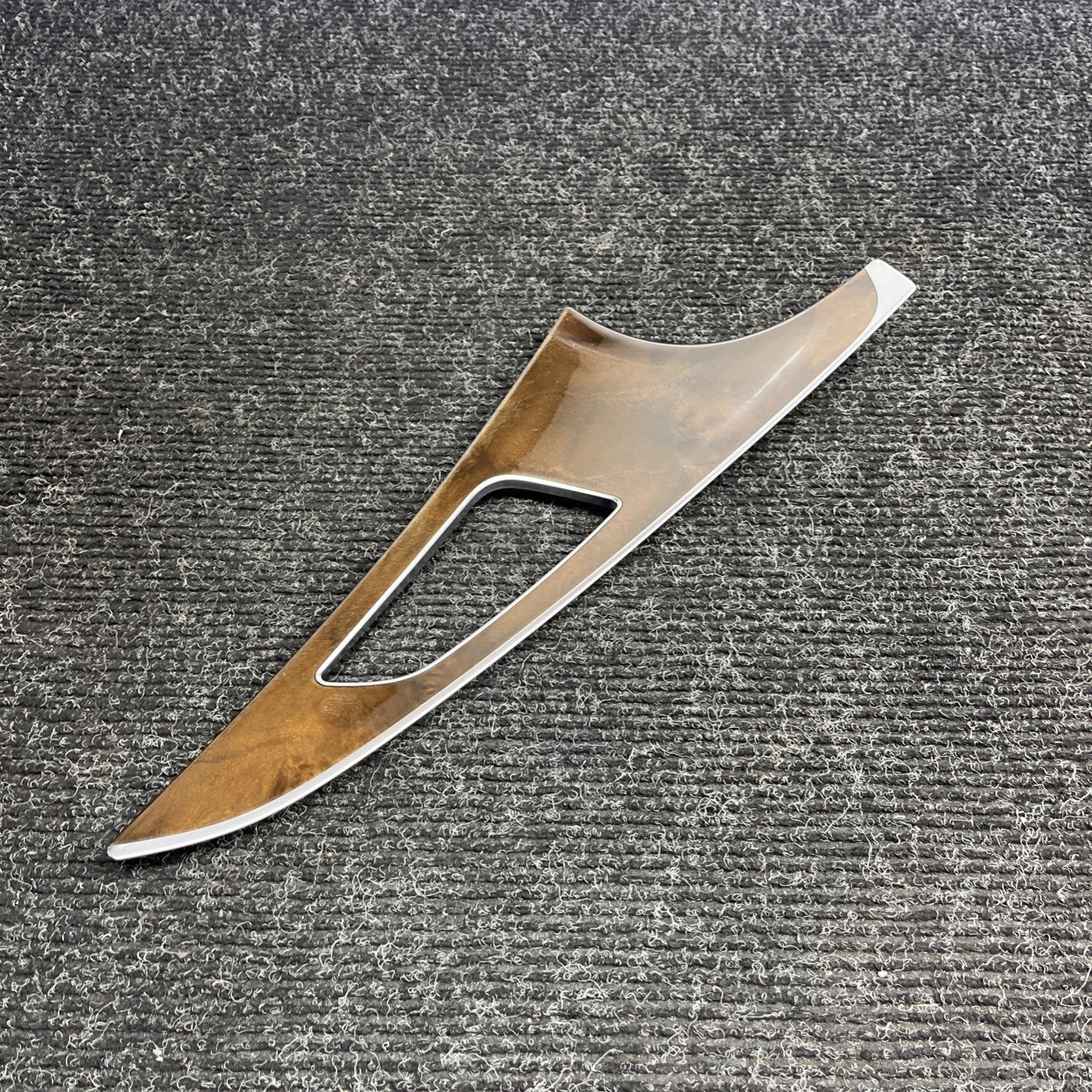 ☑️ 2012-2018 Audi A6 S6 Front Passenger Door Panel Trim Wood Grain Right