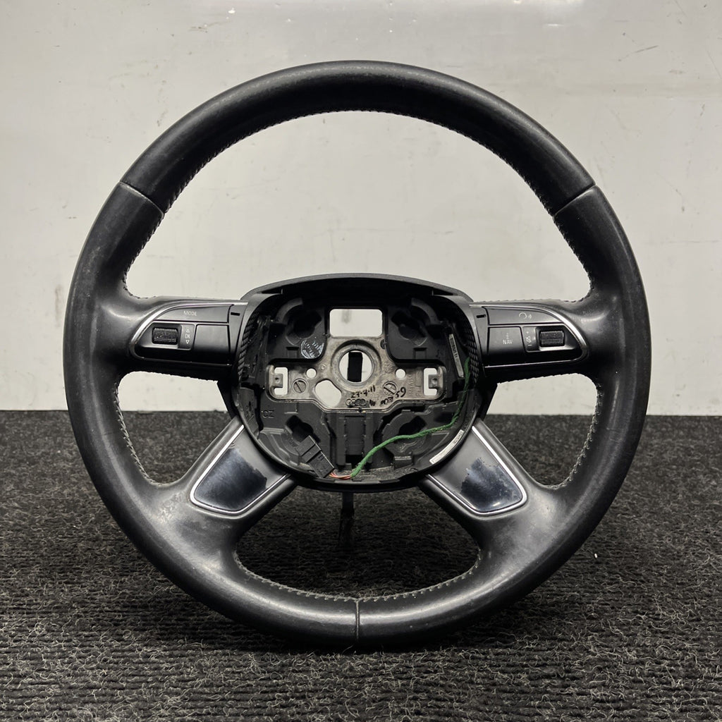 ☑️ 07-11 AUDI 4L Q7 STEERING WHEEL 4 FOUR SPOKE LEATHER OEM