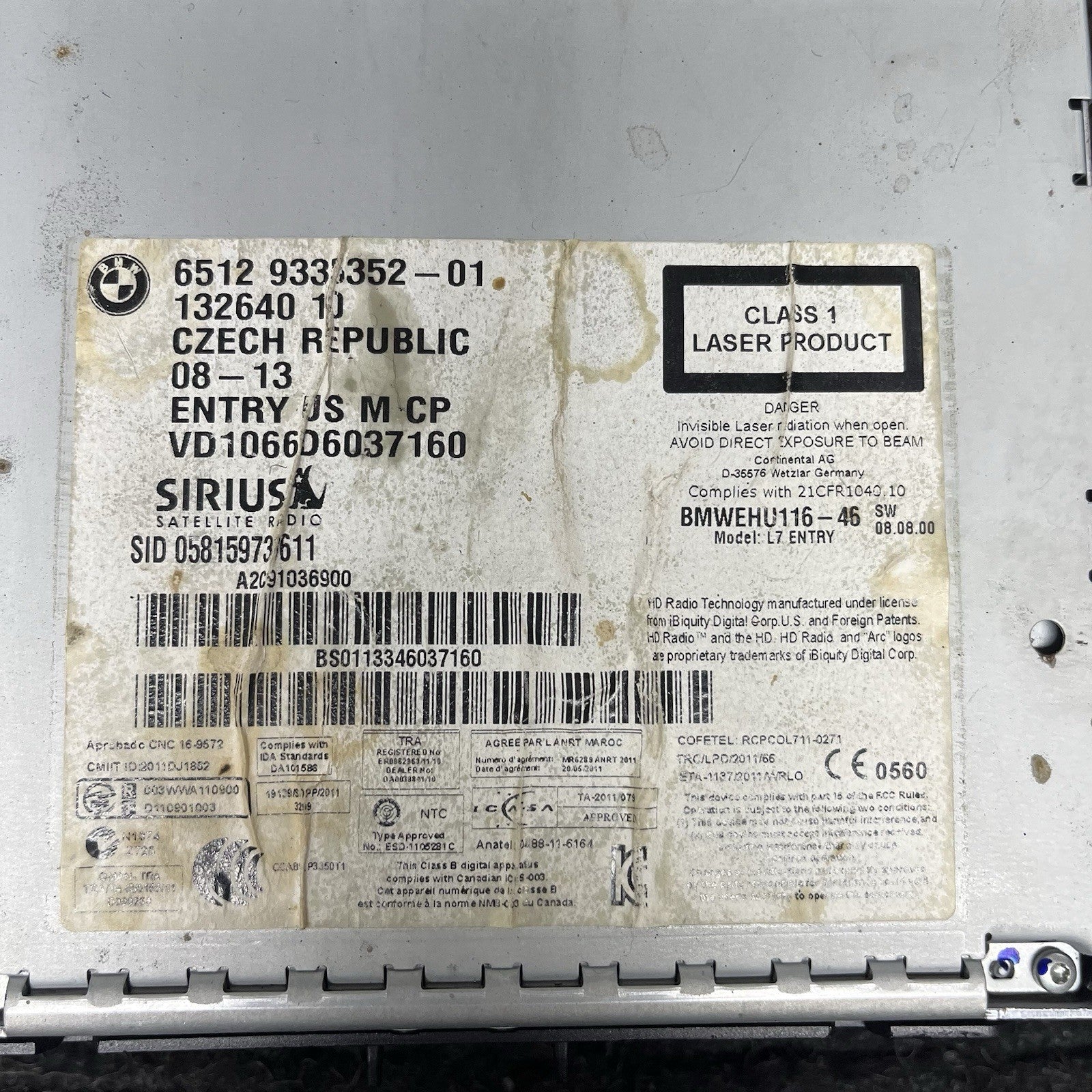 ☑️ 12-15 OEM BMW F22 F30 F32 328 Radio Audio Media CD Professional Disc Player