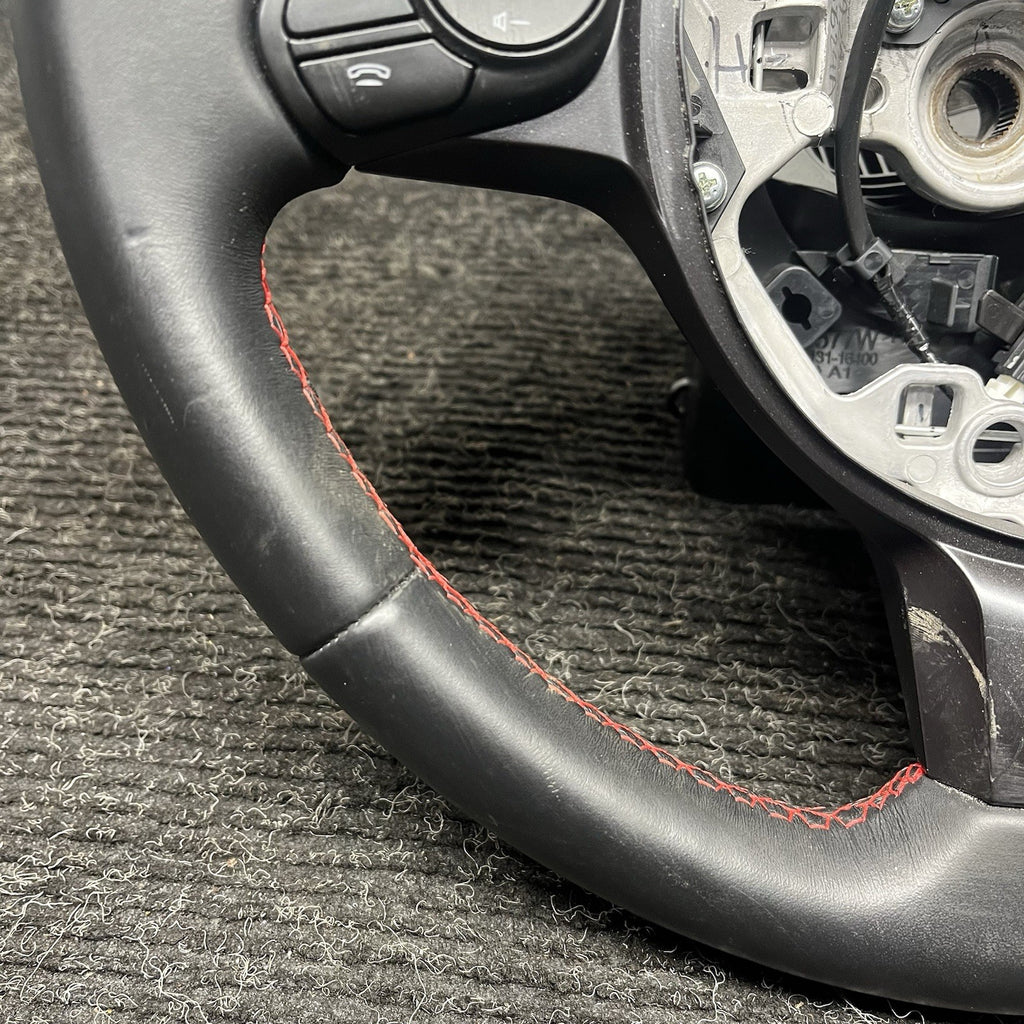 ☑️ 22-24 SUBARU BRZ STEERING WHEEL LEATHER BLACK OEM MANUAL GS131-16410