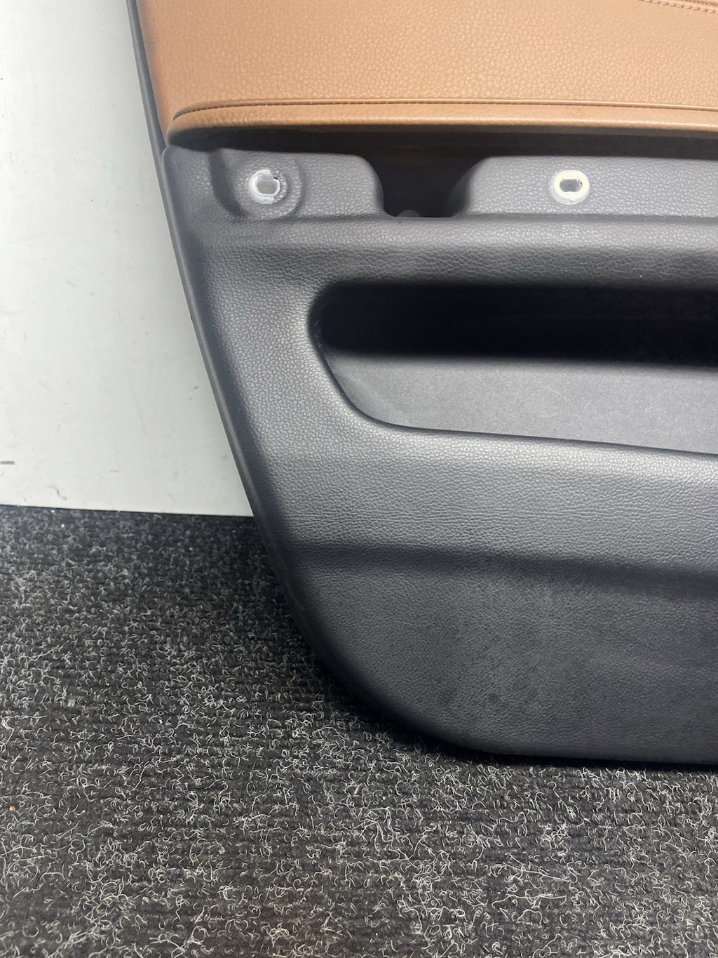 ☑️ 07-13 BMW E92 E93 3 Series Left Driver Side Door Panel Card Brown OEM