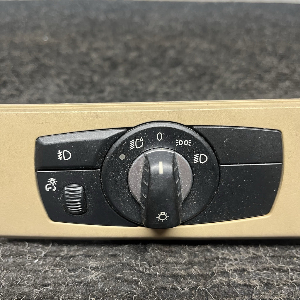 ☑️ 07-13 OEM BMW E92 E93 328 335 Headlight Switch Control Panel Light Tan