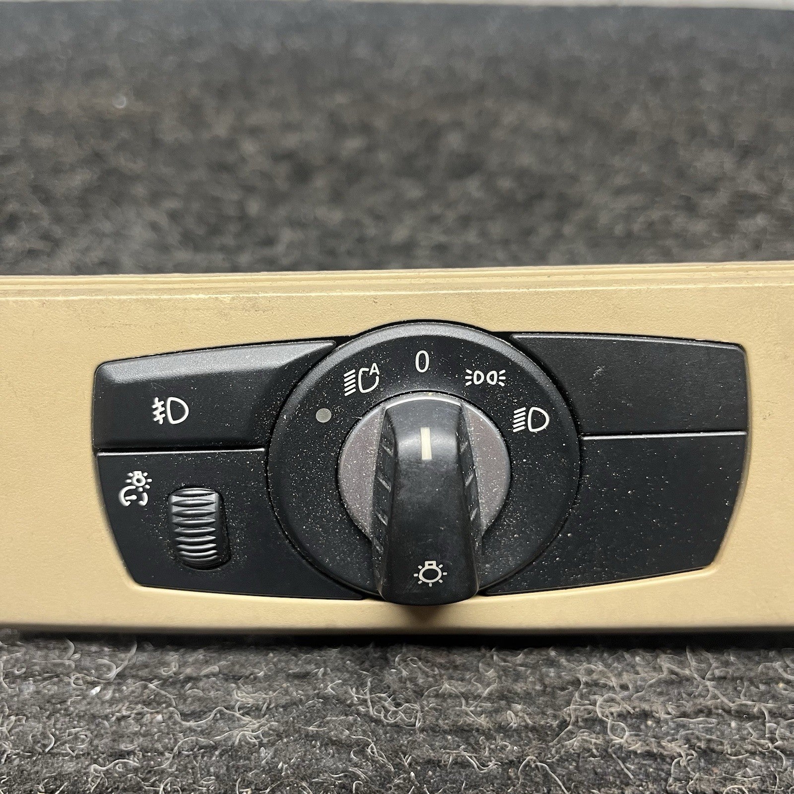 ☑️ 07-13 OEM BMW E92 E93 328 335 Headlight Switch Control Panel Light Tan