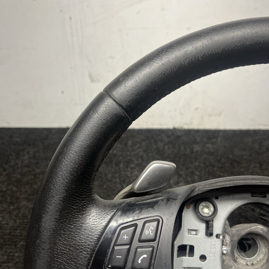 ☑️ 06-10 OEM BMW E92 E93 335 Sport Steering Wheel Black LEATHER w/ Paddles
