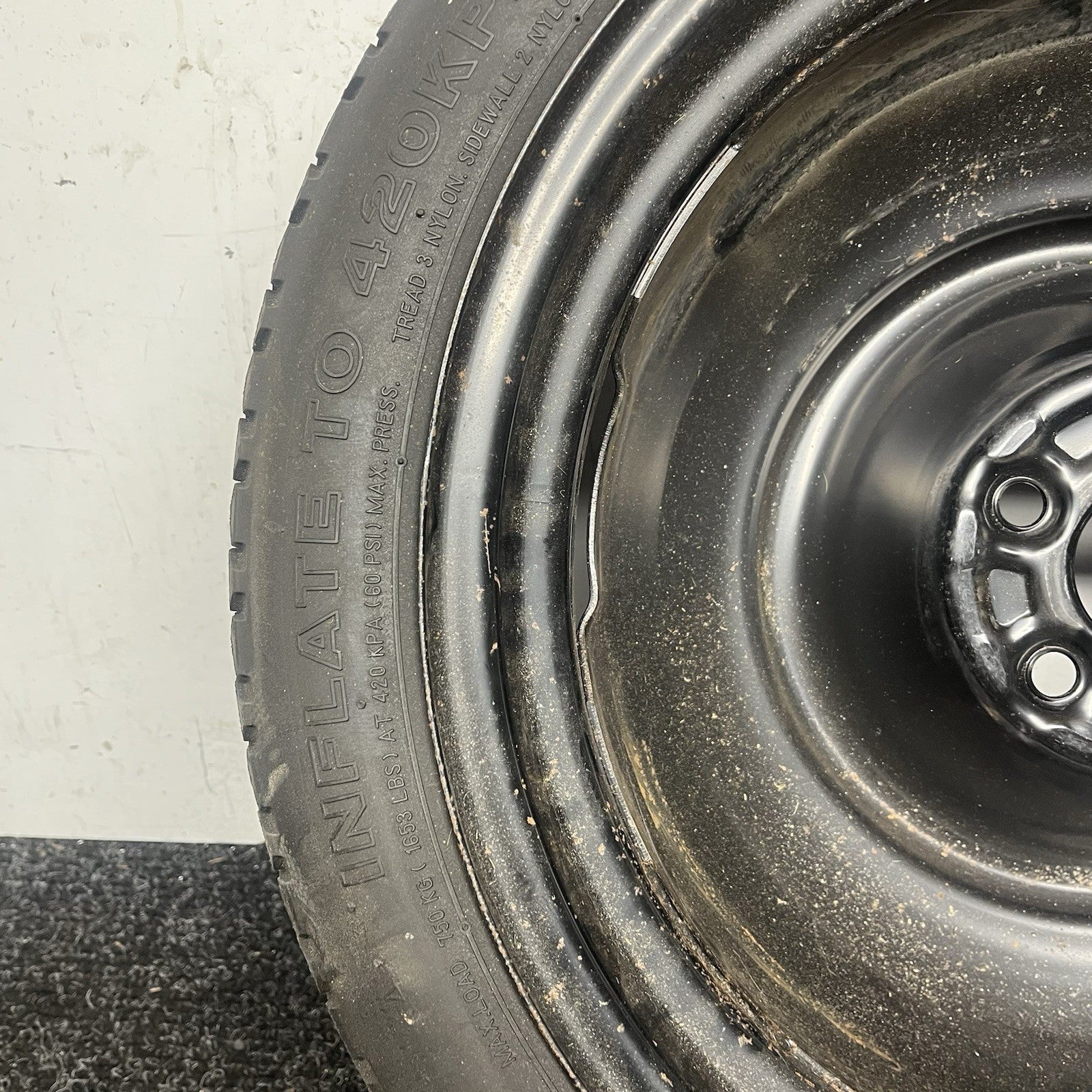 ☑️2008-2014 Subaru Impreza WRX STi OEM Factory Emergency Spare Wheel Donut Tire