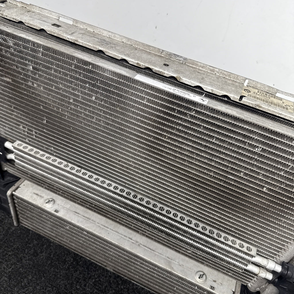 ☑️ 07-13 BMW E82 E90 E92 E93 N54 N55 Radiator Condenser Intercooler Complete 72k