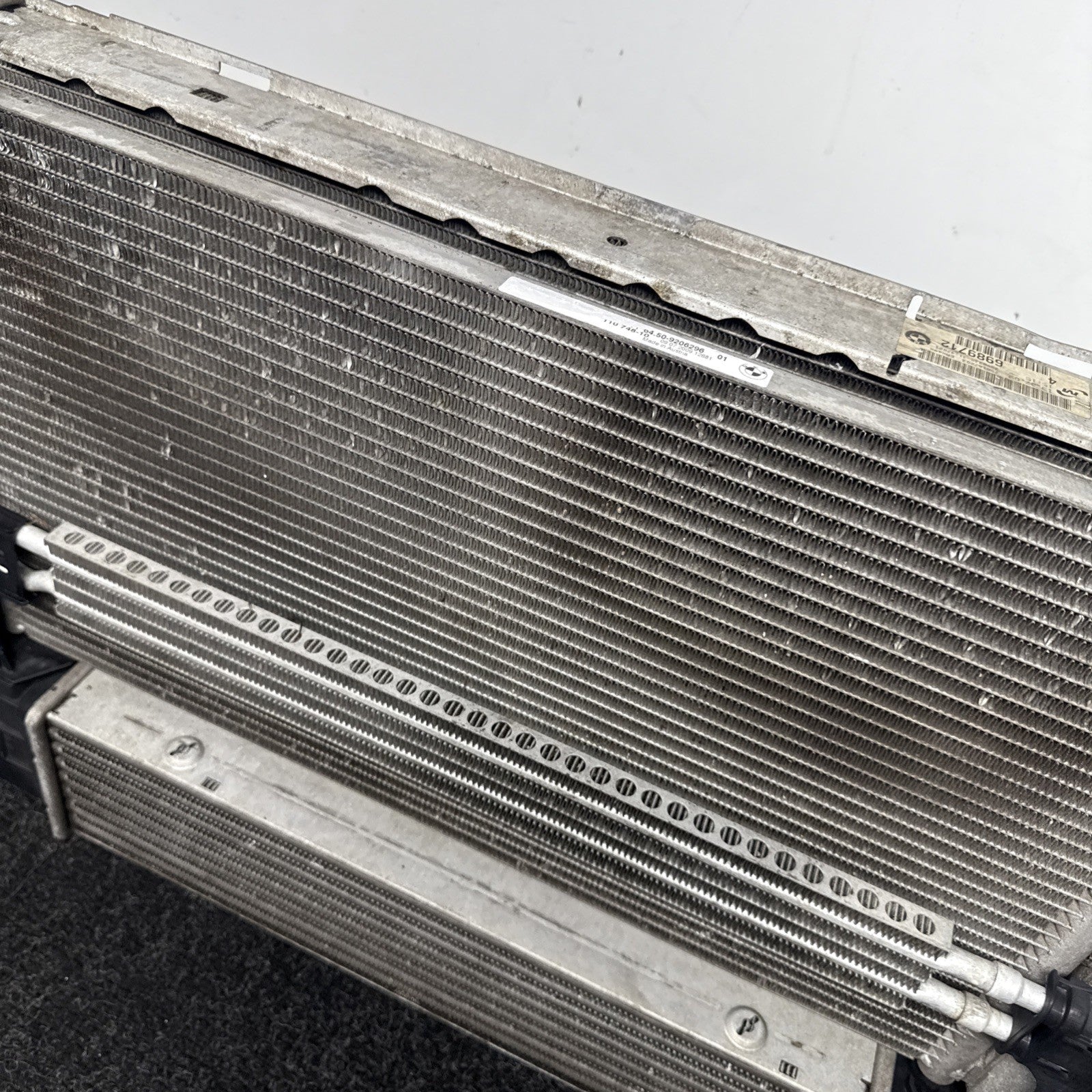 ☑️ 07-13 BMW E82 E90 E92 E93 N54 N55 Radiator Condenser Intercooler Complete 72k