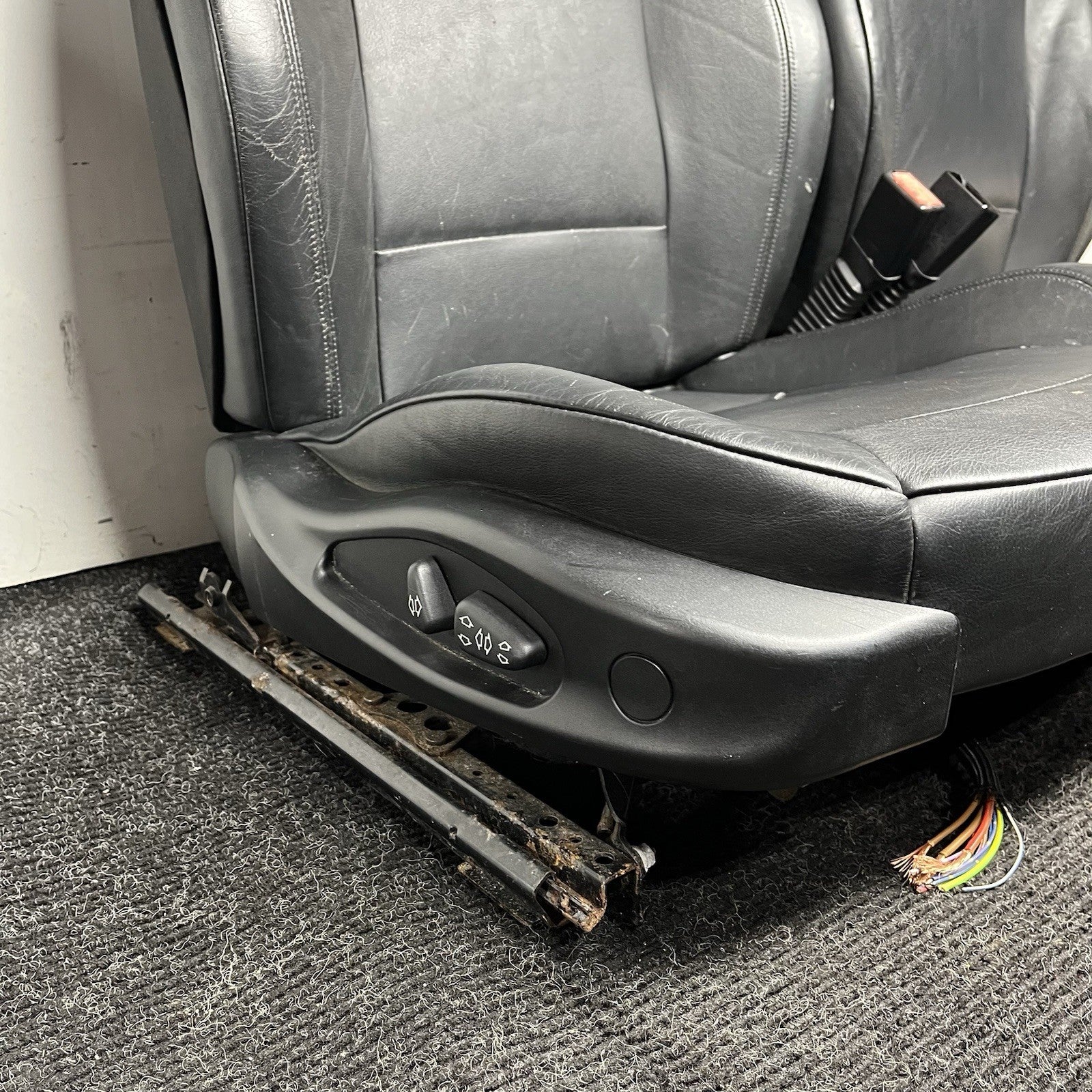 ☑️ 2003-2008 BMW Z4 E85 E86 Seat Pair Leather 8-Way Power Heated NOTE