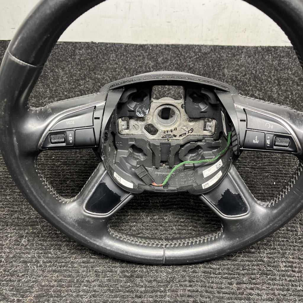 ☑️ 07-11 AUDI 4L Q7 STEERING WHEEL 4 FOUR SPOKE LEATHER OEM