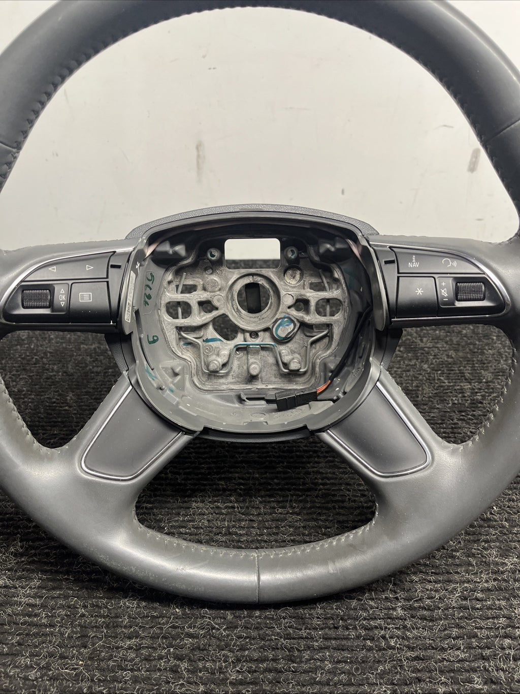 ☑️ 2013-2017 AUDI A4 S4 AllRoad Q5 SQ5 Q7 STEERING WHEEL 4 SPOKE 4L0419091AC OEM