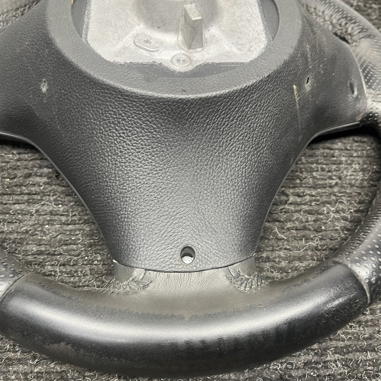 ☑️ 06-10 OEM BMW E92 E93 335 Sport Steering Wheel Black LEATHER w/ Manual