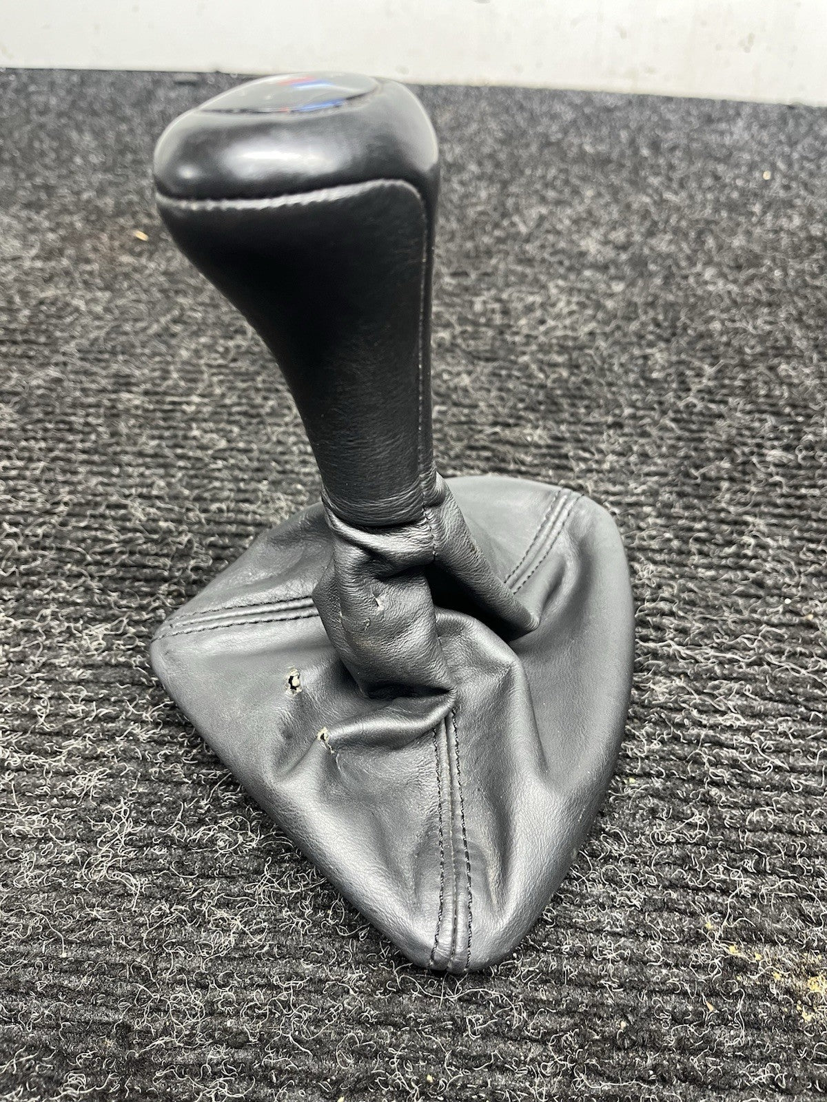 ☑️08-13 BMW E90 E92 E93 M3 LEATHER SHIFTER shift gear KNOB 6-SPEED ORIGINAL NOTE