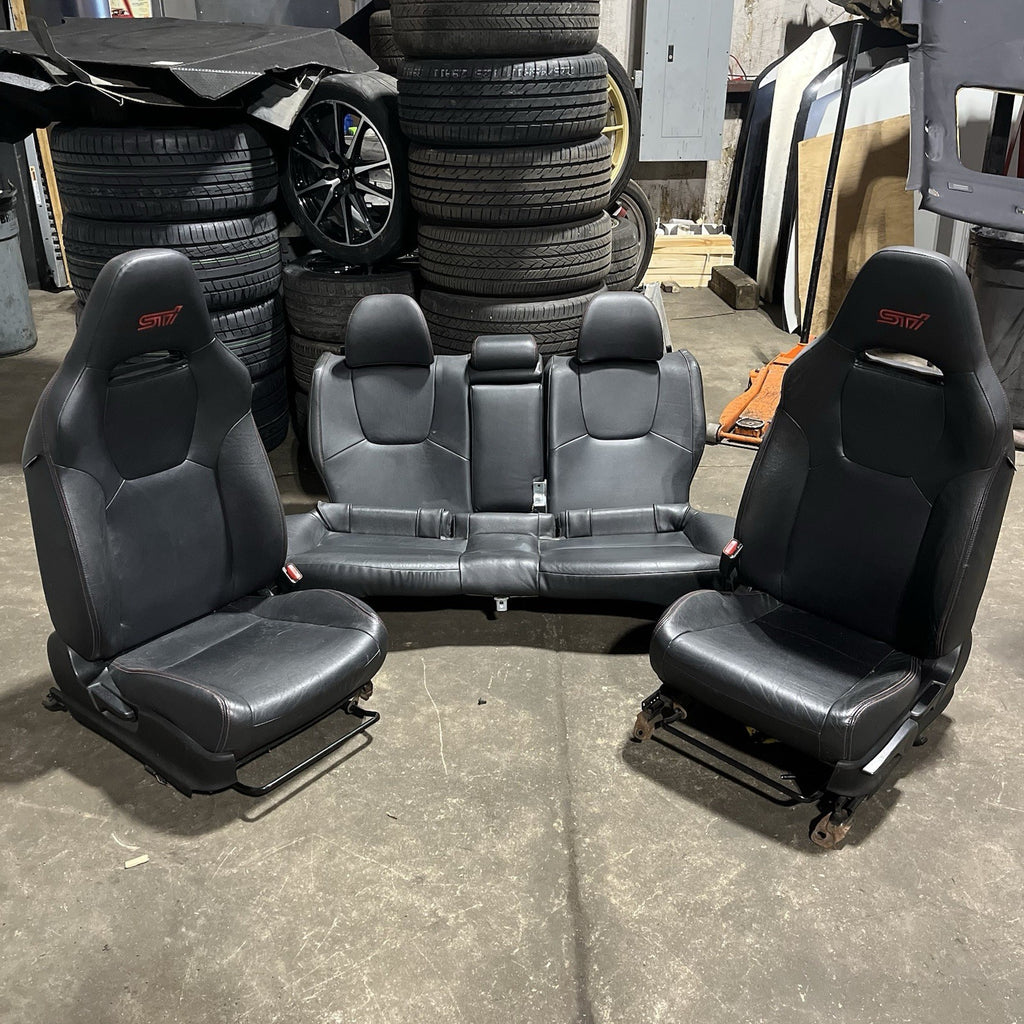 ☑️ 2008-2014 Subaru Impreza WRX STI Seat Set Assembly Seats Front & Rear OEM