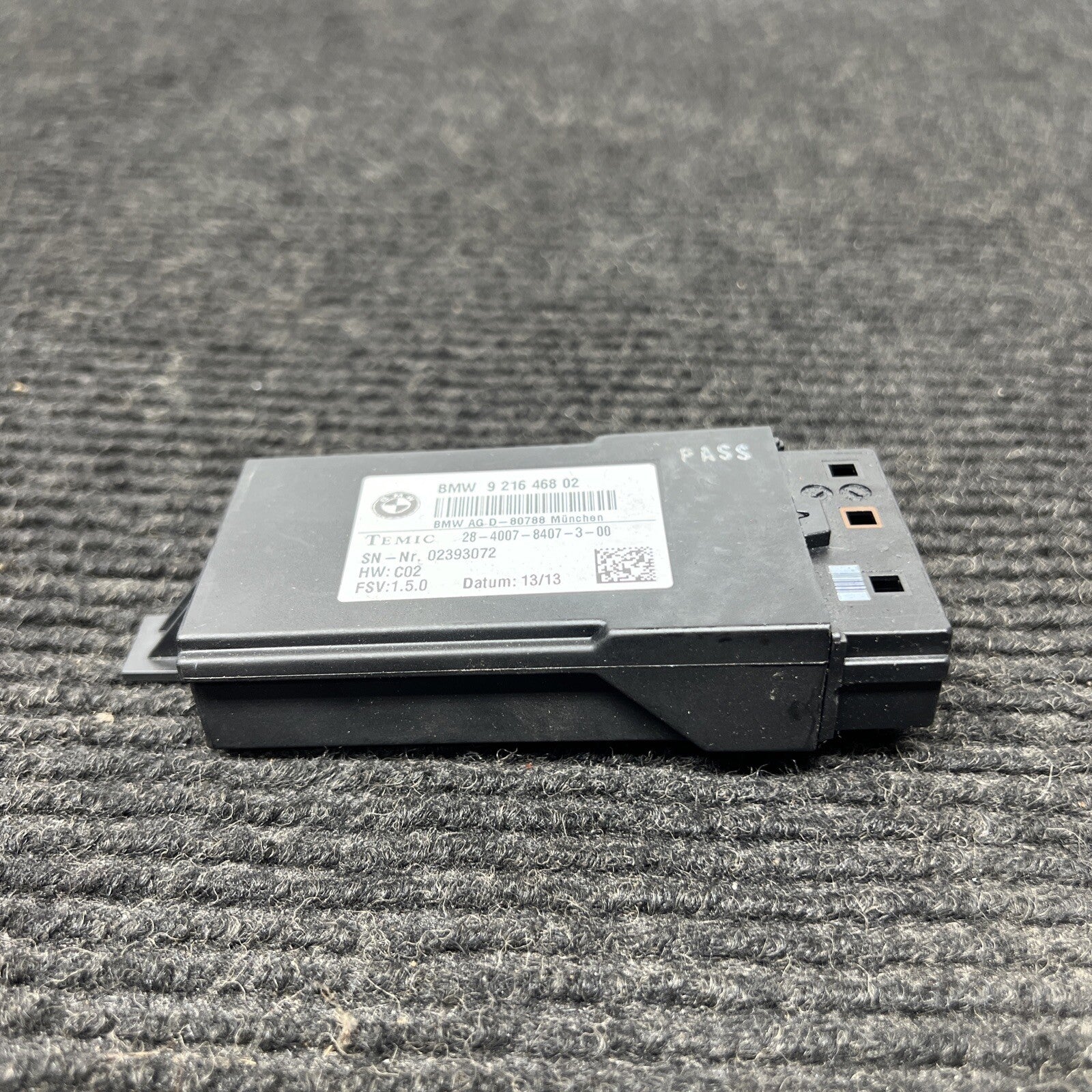 ☑️BMW 528i 535i 550i F10 REAR LEFT SEAT HEAT HEATED CONTROL MODULE OEM 2011-2016
