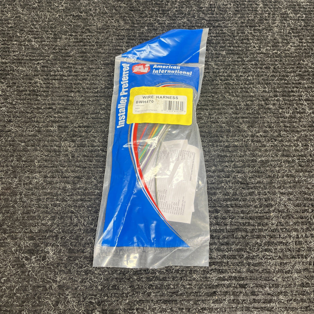 ☑️ OEM AMERICAN INTERNATIONAL WIRING HARNESS PLUG FOR AFTERMARKET RADIO BWH470