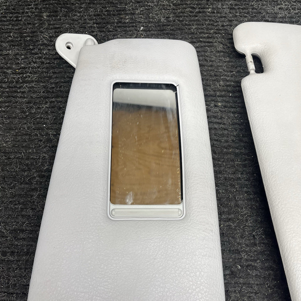 ☑️ 1995-1999 BMW E36 Coupe Sedan Sun Visor Pair Grey Vinyl Left Right OEM