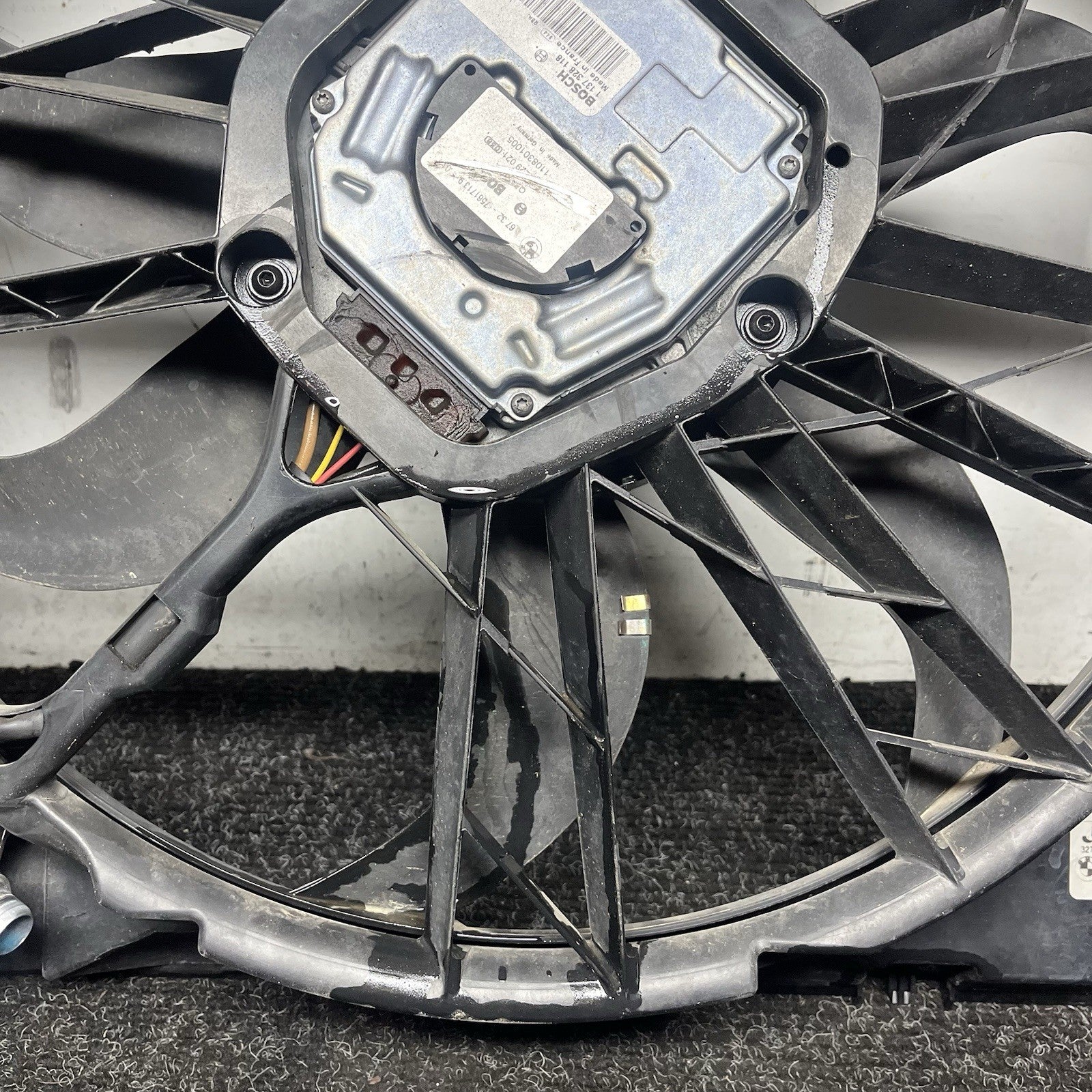 ☑️ 2007-2013 BMW 128i 328i N51 Radiator Cooling Fan 17427547305 OEM NOTE*