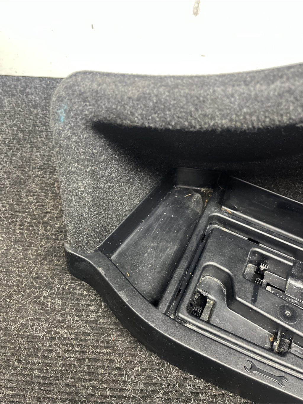 ☑️ 12-18 BMW 328i 320i Trunk Battery Cover Trim &Tool Compartment W/O Tool Oem