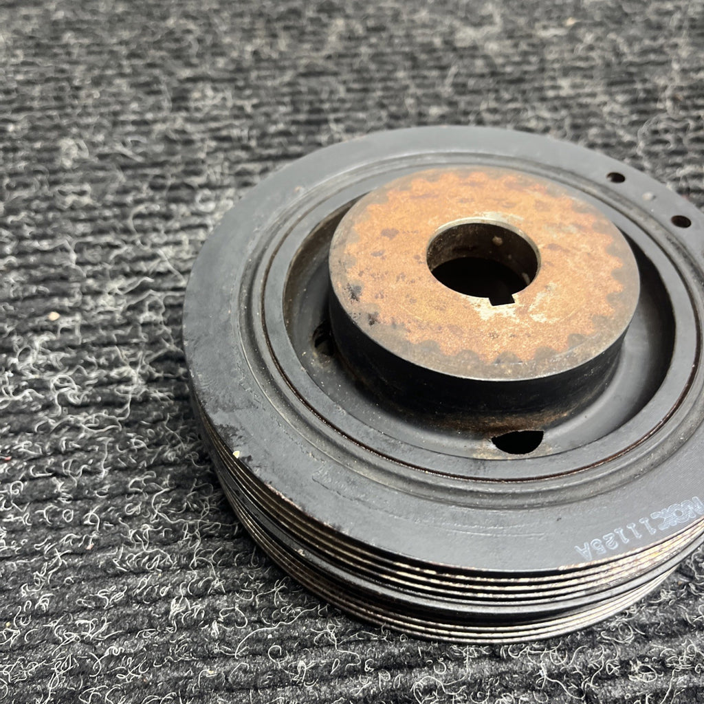 ☑️ Subaru Ej25 SOHC Crankshaft Pulley With Bolt OEM 2012 Impreza WRX STI