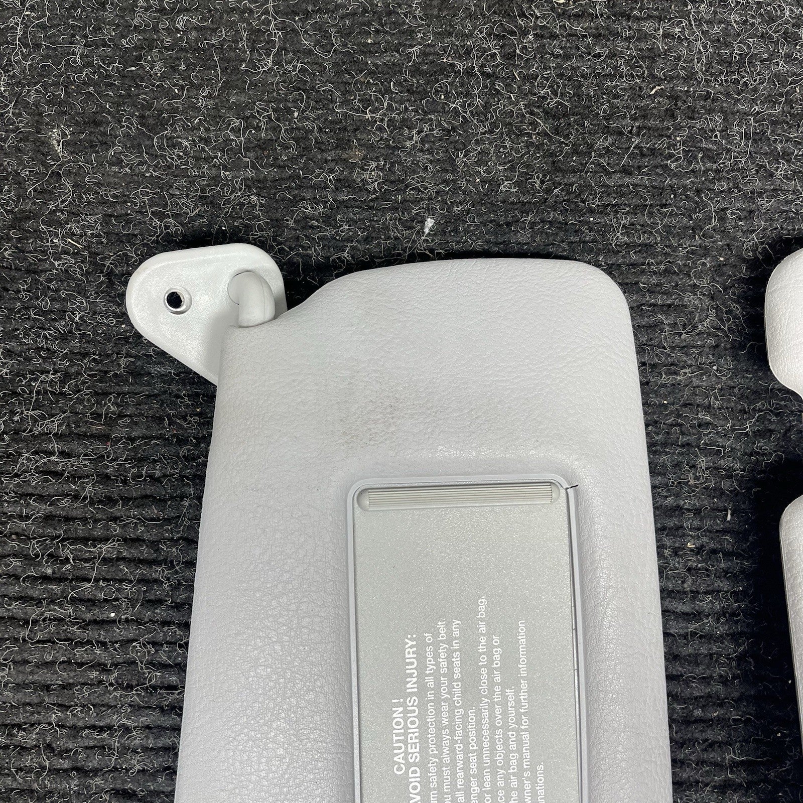 ☑️ 1995-1999 BMW E36 Coupe Sedan Sun Visor Pair Grey Vinyl Left Right OEM