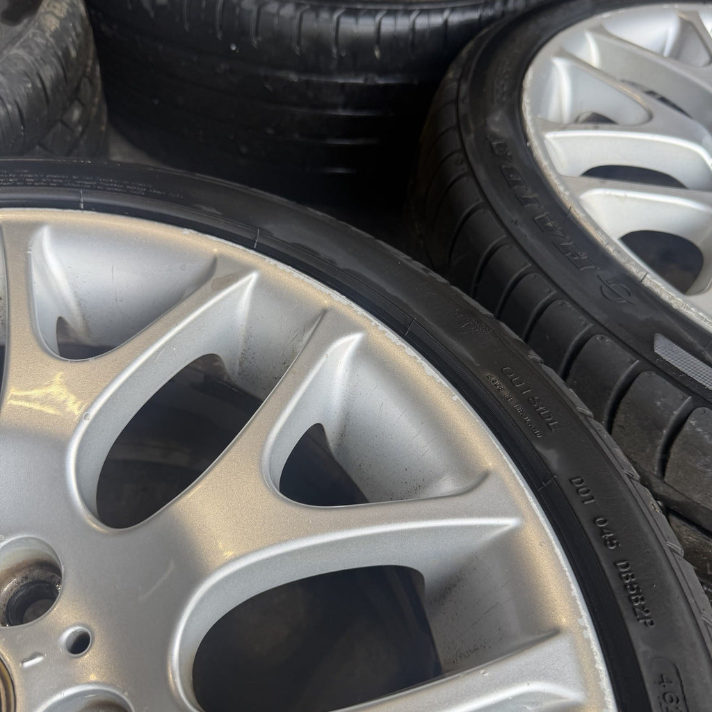 ☑️ 07-12 BMW E92 E90 E93 328i 335is Wheel Rim Tire Set Style 197 Silver BBS OEM