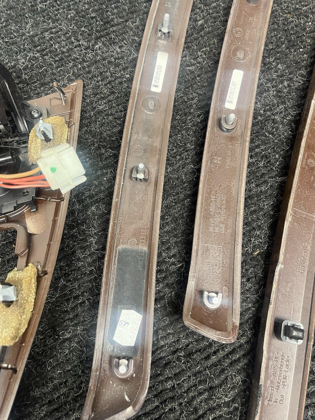 ☑️ 06-11 BMW 3 SERIES E92 COUPE INTERIOR CONSOLE DOOR DASH TRIM SET WOOD GRAIN