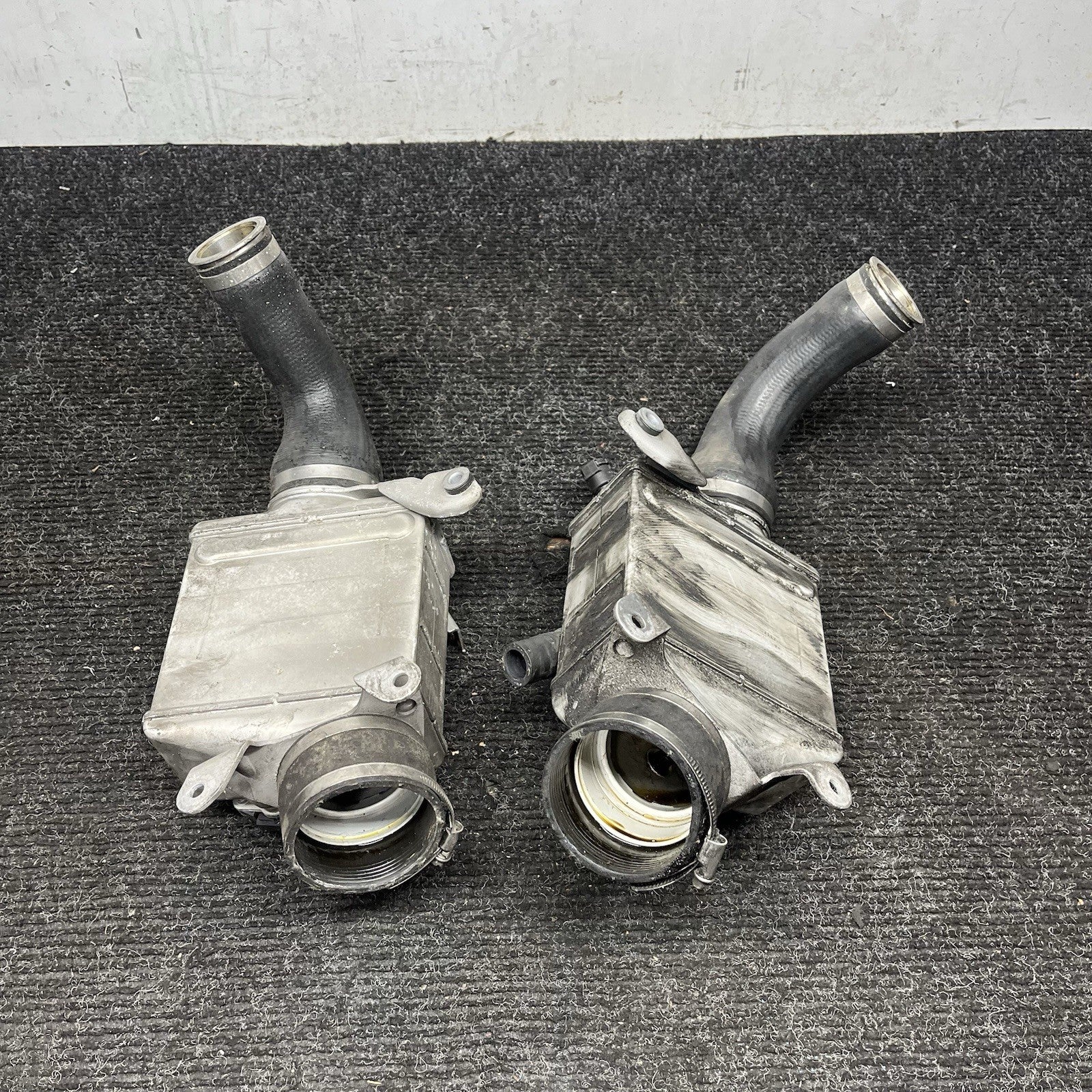☑️ OEM BMW F12 F06 F10 F02 550 650 N63 4.4L Engine Turbocharger Intercooler SET