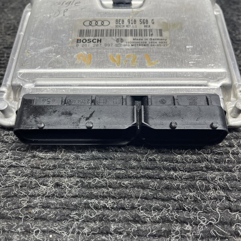 ☑️ AUDI S4 4.2L ECM ECU CONTROL MODULE PCM 8E0910560G ME7.1.1 0261207997