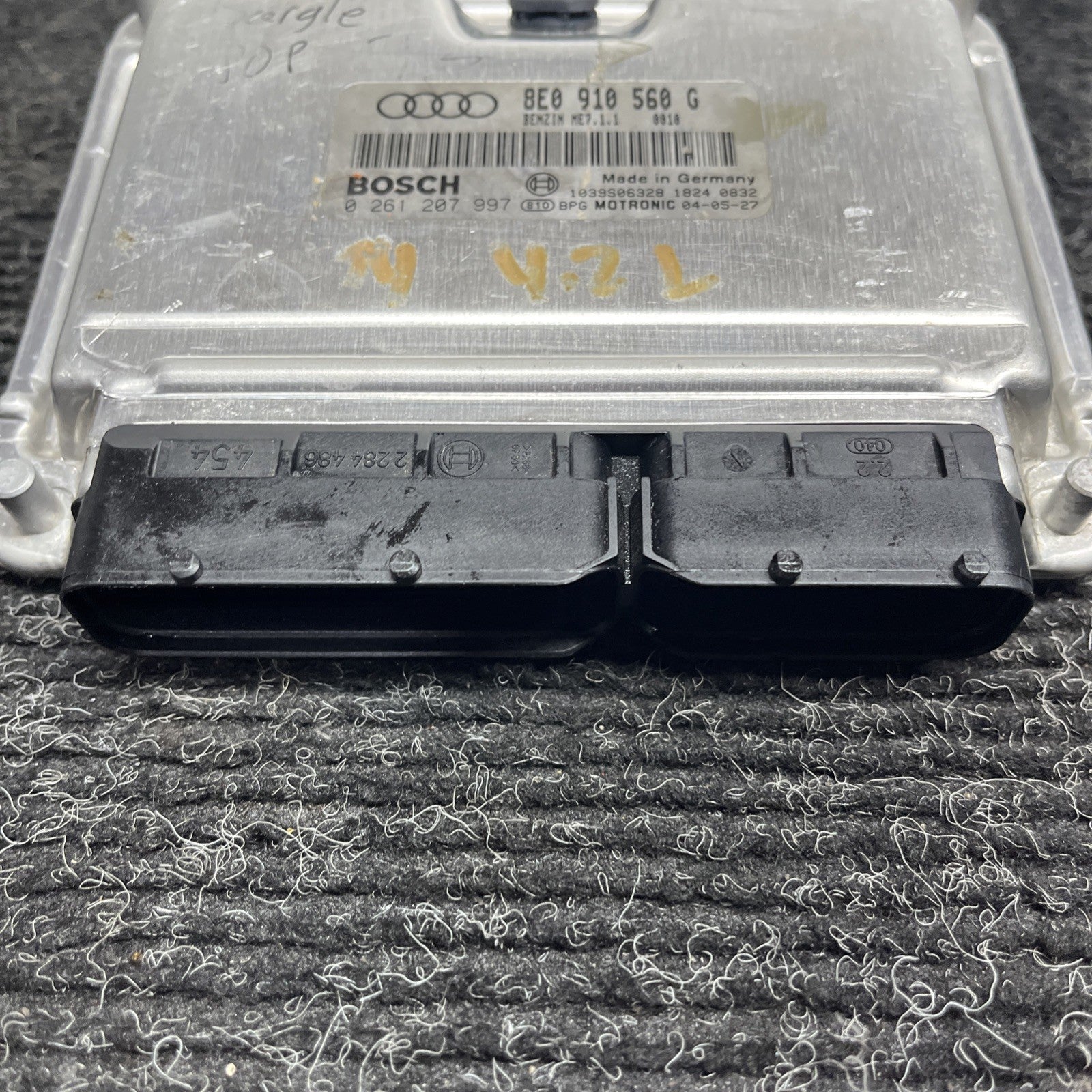 ☑️ AUDI S4 4.2L ECM ECU CONTROL MODULE PCM 8E0910560G ME7.1.1 0261207997