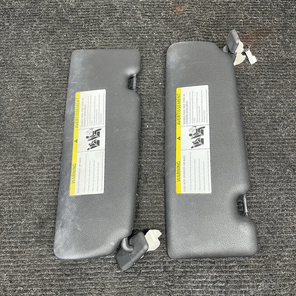 ☑️ 14-21 OEM BMW F22 F87 M235 M2 Interior Sun Visor Leather Black Pair SET