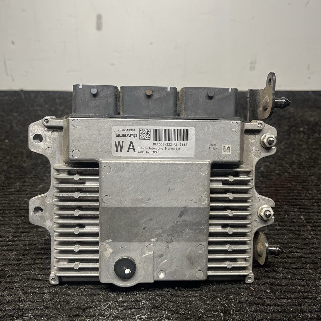☑️ 2017 17 ENGINE COMPUTER SUBARU WRX  22765AK381 DEF003-222 A1 ECM ECU OEM