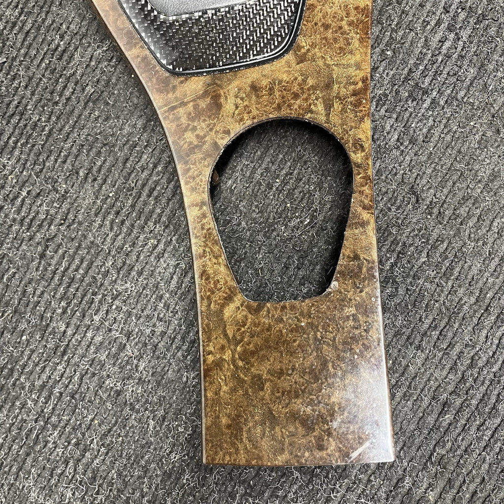 ☑️ 2006-2011 BMW E92 3-Series Coupe Center Console iDrive Wood Trim Bezel OEM