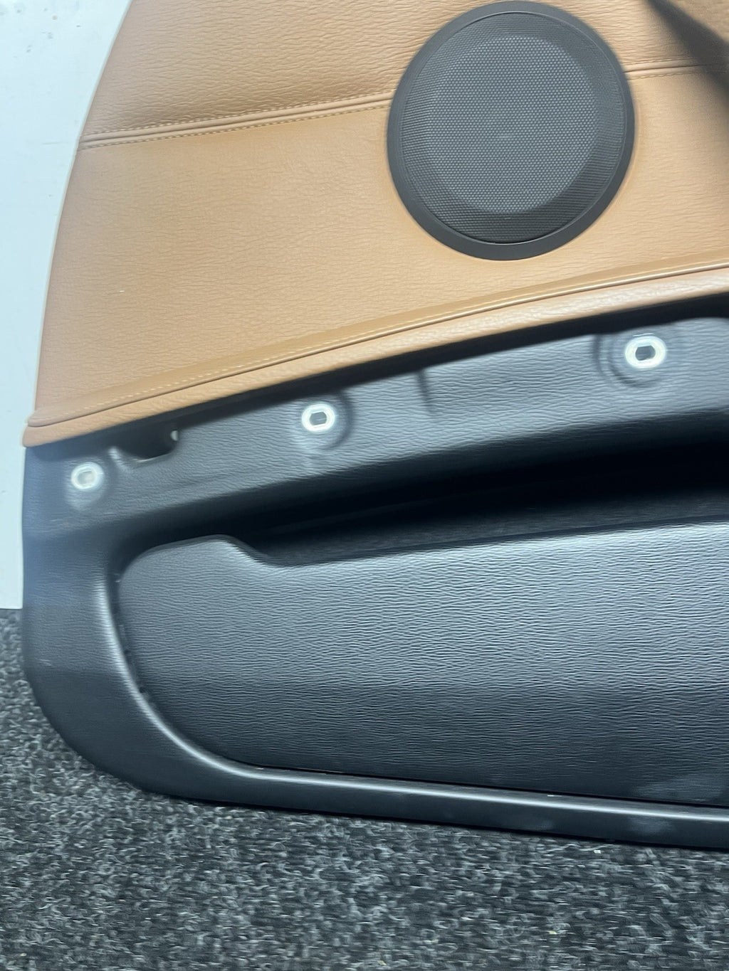☑️ 07-13 BMW E92 E93 3 Series Right Passenger Side Door Panel Card Brown OEM
