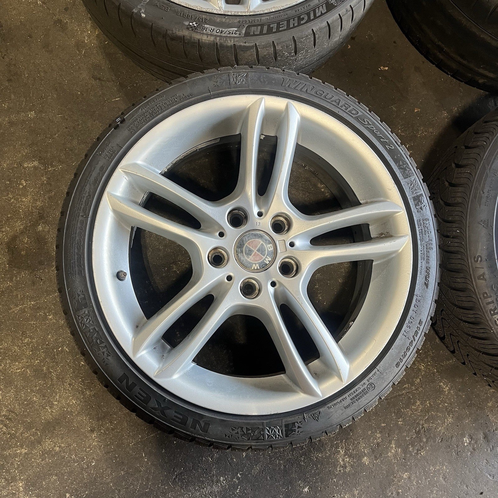 ☑️ 08-13 Bmw E88 128 135 Front & Rear M Sport 18" Style 261 Rim Wheels Set OEM