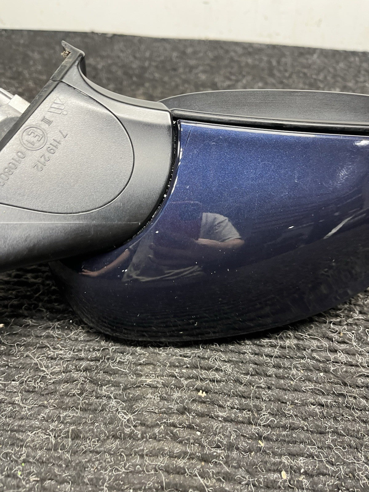 ☑️ 07-09 BMW E92 E93 328i 335i 3-Pin PASSENGER RIGHT RH MIRROR DARK BLUE OEM
