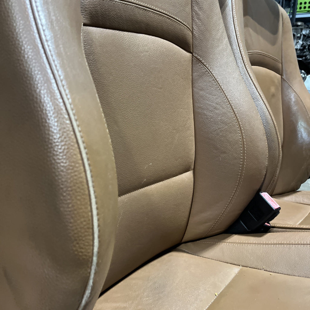 ☑️ 07-13 OEM BMW E92 Front Left Right SPORT Seats Black Dakota Leather HEATED