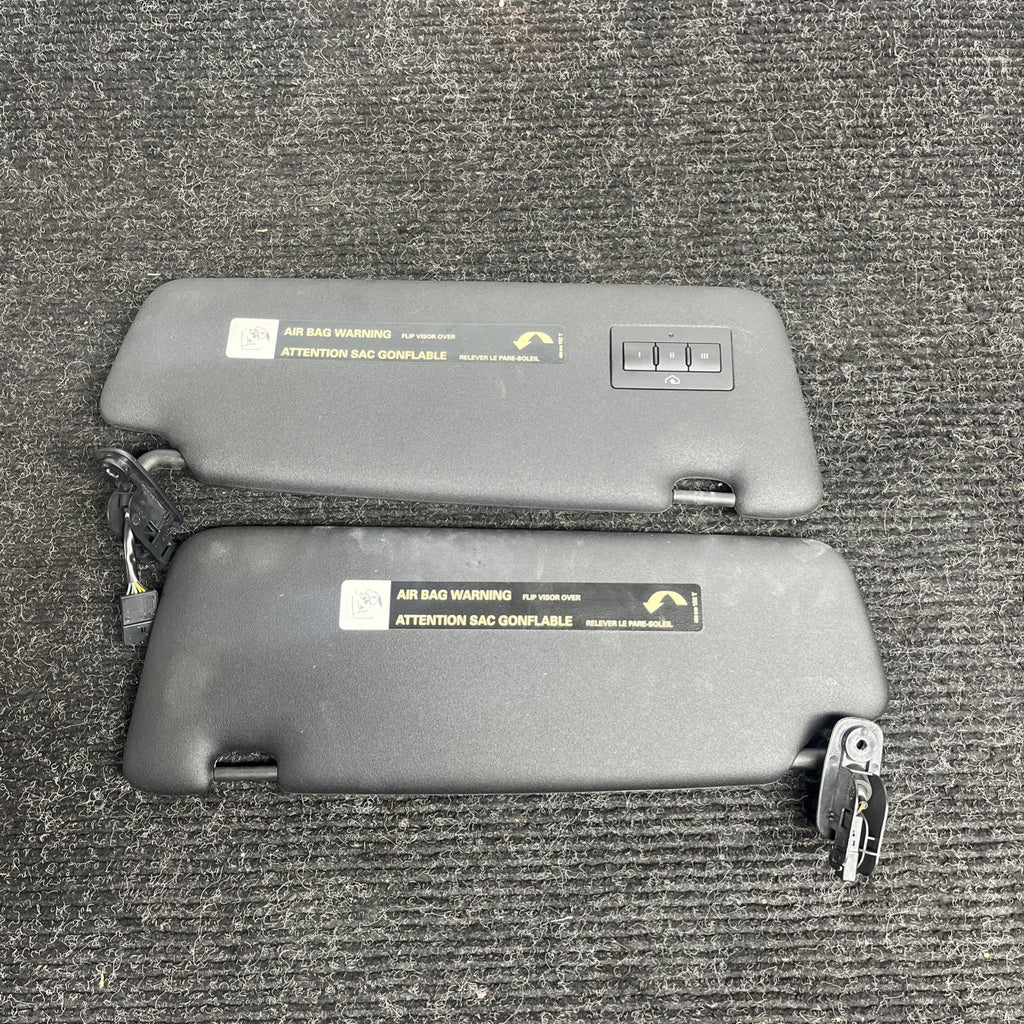 ☑️ 2003-2009 Audi A4 Interior Overhead Left Right Illuminated Sun Visor OEM Set