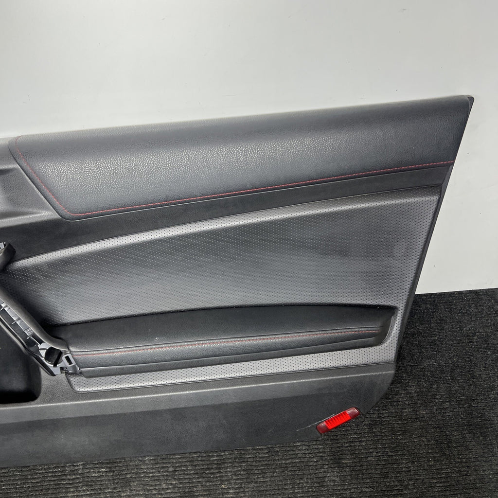 ☑️2015 SCION FRS FR-S BRZ RIGHT PASSENGER DOOR PANEL OEM LEATHER RED STITCH