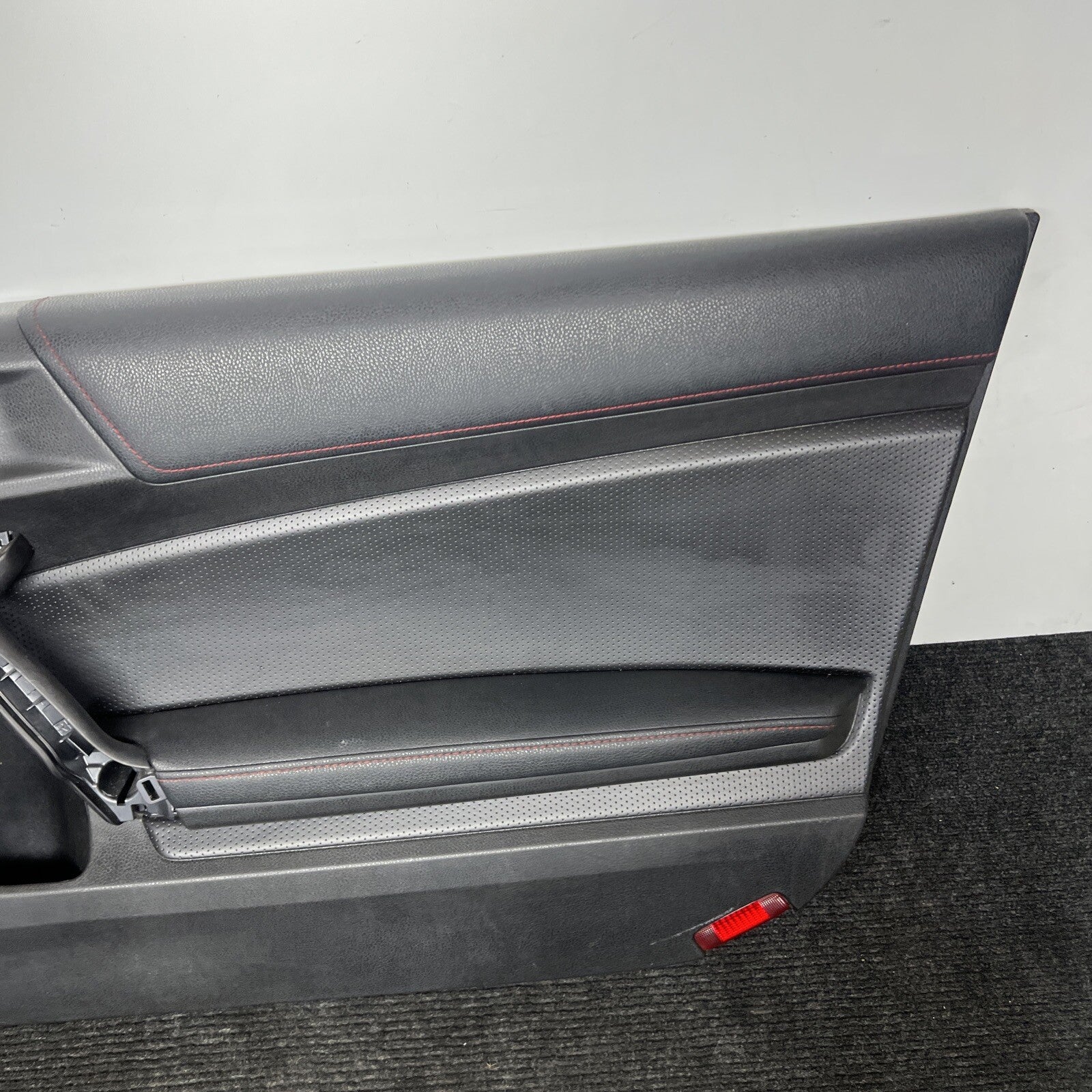 ☑️2015 SCION FRS FR-S BRZ RIGHT PASSENGER DOOR PANEL OEM LEATHER RED STITCH