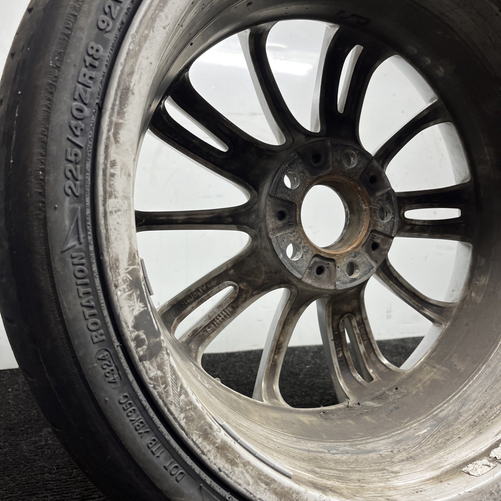 ☑️ BMW OEM Front Alloy Wheel Rim M Sport Style 193 BMW 328 335 18 inch Bad Tire*