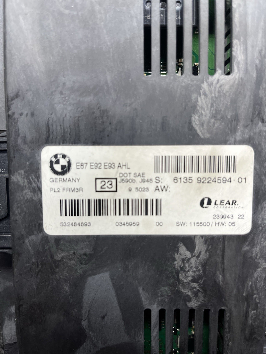 ☑️ 07-13 BMW E87 E92 E93 FOOTWELL LIGHT CONTROL MODULE FRM3R PL2 #6135 9286883