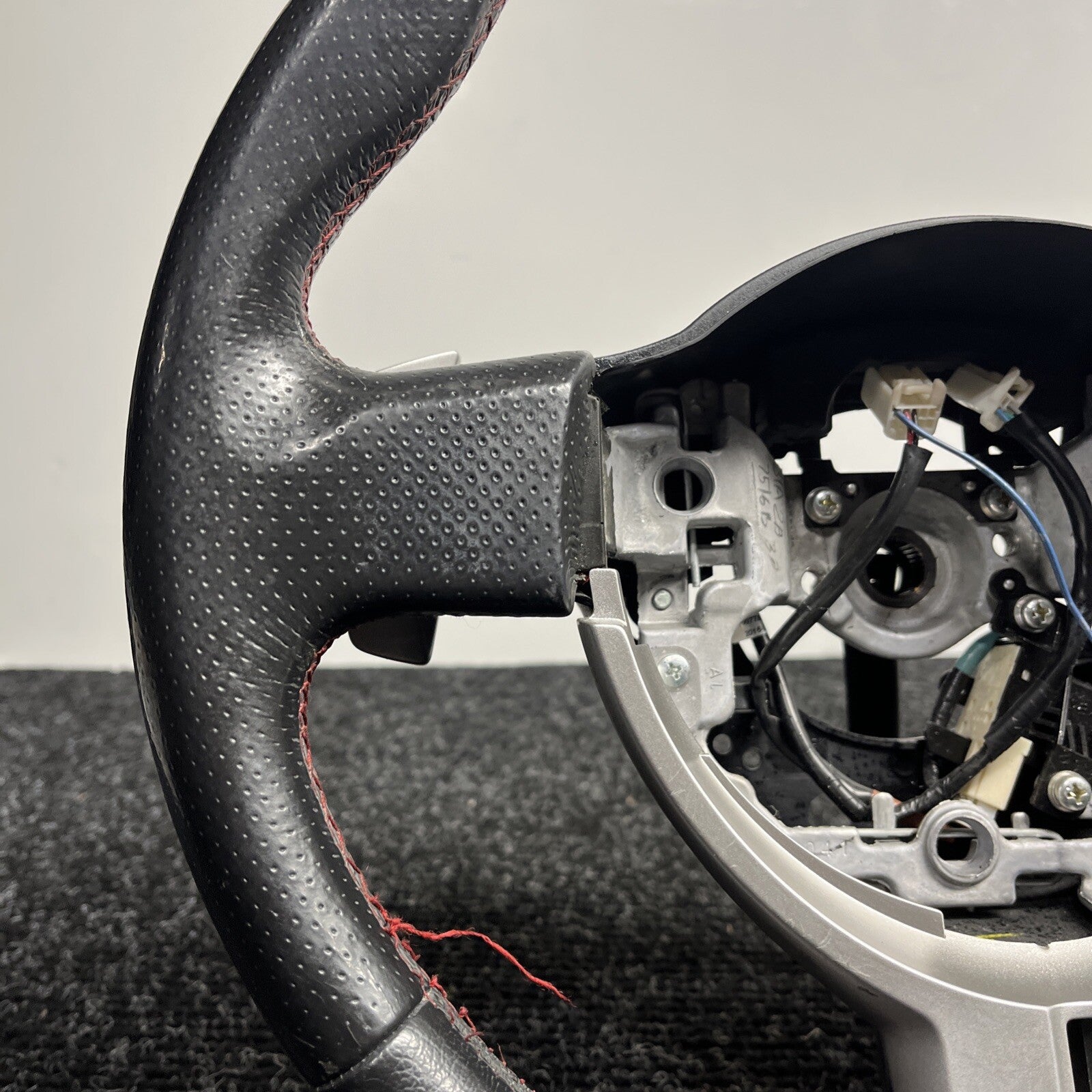 ☑️ 2013-2016 SCION FRS Subaru BRZ OEM Steering Wheel Red Stitched Shift Paddles